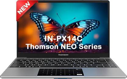 Thomson Neo Metallic with Numeric Touch Pad Intel Celeron Dual Core N4020 - (4 GB/128 GB SSD/Windows 11 Home) IN-PX14C Thin and Light Laptop