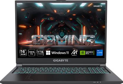 GIGABYTE G Series Intel Core i7 13th Gen 13620H - (16 GB/1 TB SSD/Windows 11 Home/8 GB Graphics/NVIDIA GeForce RTX 4060) G6 KF-H3IN894KH Gaming Laptop