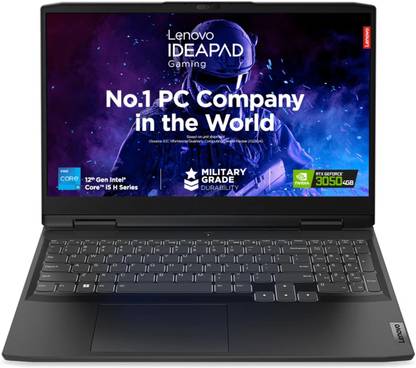 Lenovo IdeaPad Gaming 3 Intel Core i5 12th Gen 12450H - (16 GB/512 GB SSD/Windows 11 Home/4 GB Graphics/NVIDIA GeForce RTX 3050) 15IAH7 Gaming Laptop