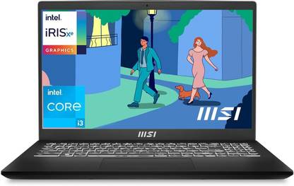 MSI Modern 15 Intel Core i3 12th Gen Core i3 1215U - (8 GB/512 GB SSD/Windows 11 Home) MODERN 15 B12MO-1008IN Thin and Light Laptop