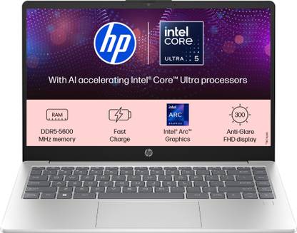 HP AI PC Intel Core Ultra 5 125H - (16 GB/512 GB SSD/Windows 11 Home) 14-gr1022TU Thin and Light Laptop