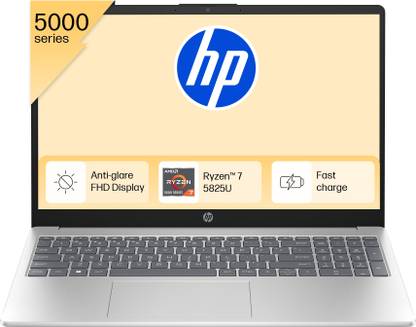 HP AMD Ryzen 7 Octa Core 5825U - (16 GB/512 GB SSD/Windows 11 Home) 15-fc0476AU Thin and Light Laptop