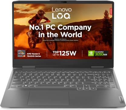Lenovo LOQ AMD Ryzen 5 Hexa Core 7640HS - (16 GB/512 GB SSD/Windows 11 Home/6 GB Graphics/NVIDIA GeForce RTX 3050) 15APH8 Gaming Laptop
