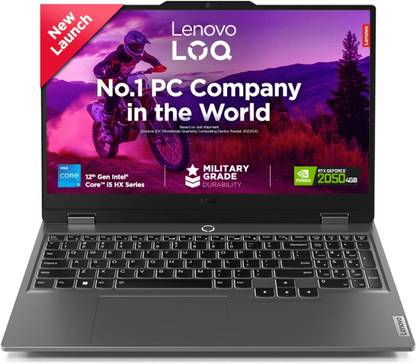 Lenovo LOQ Intel Core i5 12th Gen 12450HX - (12 GB/512 GB SSD/Windows 11 Home/4 GB Graphics/NVIDIA GeForce RTX 2050) LOQ 15IAX9D1 Gaming Laptop