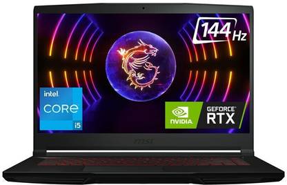 MSI GF63 Intel Core i5 12th Gen 12450H - (8 GB/512 GB SSD/Windows 11 Home/4 GB Graphics/NVIDIA GeForce RTX 2050/144 Hz) Thin GF63 12UCX-266IN Gaming Laptop