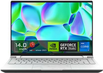 GIGABYTE Intel Core i7 13th Gen 13700H - (16 GB/1 TB SSD/Windows 11 Pro/6 GB Graphics/NVIDIA GeForce RTX 4050) AERO 14 OLED BMF Gaming Laptop