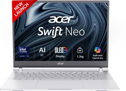 Acer Swift Neo OLED AI PC Intel Core Ultra 5 115U - (16 GB/1 TB SSD/Windows 11 Home) UN.35GSI.007 Thin and Light Laptop
