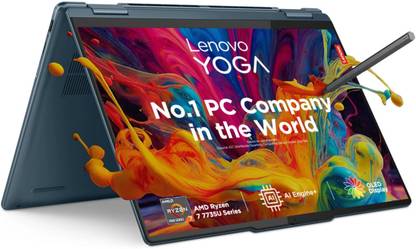 Lenovo Yoga 7 OLED AMD Ryzen 7 Octa Core 7735U - (16 GB/1 TB SSD/Windows 11 Home) 14ARP8 2 in 1 Laptop