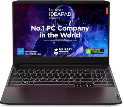 Lenovo IdeaPad Gaming 3 Intel Core i5 11th Gen 11320H - (8 GB/512 GB SSD/Windows 11 Home/4 GB Graphics/NVIDIA GeForce RTX 2050) 15IHU6 Gaming Laptop