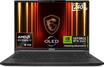 MSI Stealth A16 AI+ AMD Ryzen AI 9 HX 12 Core 370 - (32 GB/2 TB SSD/Windows 11 Home/12 GB Graphics/NVIDIA GeForce RTX 5070 Ti/240 Hz) Stealth A16 AI+ A3XWHG-049IN Gaming Laptop