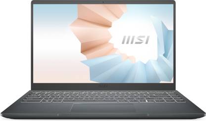 MSI Modern 14 AMD Ryzen 5 Hexa Core 5500U - (8 GB/512 GB SSD/Windows 11 Home) Modern 14 B5M-242IN Thin and Light Laptop