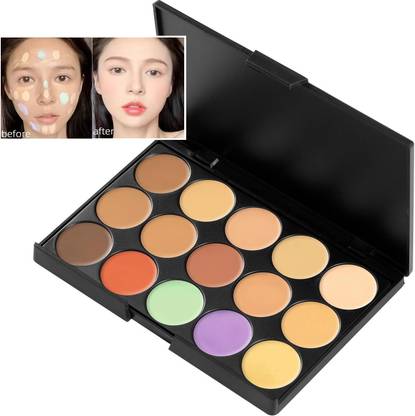 MYEONG 15-in-1 Colors Pro Contouring Full Coverage Waterproof Face Concealer Palette Concealer