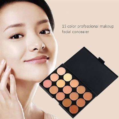 BLUEMERMAID PERFECT LOOK 15 COLOR CONCEALER PALETTE FOR WOMEN WITH WATERPROOF FORMULA Concealer