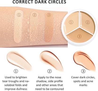 tanvi27 Color Correcting Concealer Pot for Dark Circles Spots Concealer