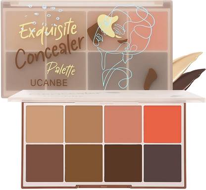 Cosluxe UCANBE 8 Colors Face Concealer Contour Cream Makeup Palette 24.8g - 02 Concealer