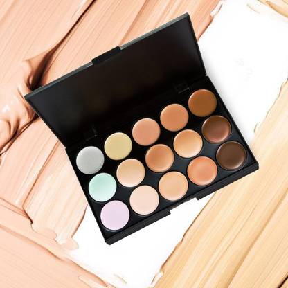 MYEONG Multi 15 Color Matte Finish Waterproof Contour Palette  Concealer