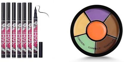 NKB 6 in 1 Concealer+6 Eyeliner | Combo Pack Concealer