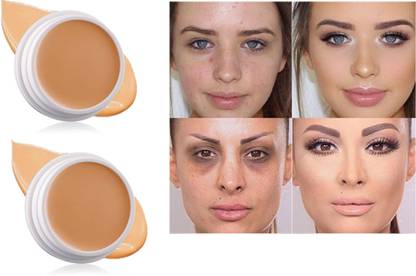 GABBU Combo Dark Beige Color Correcting Concealer Make up Base Concealer