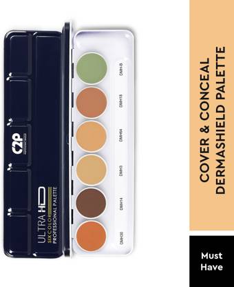 C2P Professional Makeup 6 in 1 Concealer Colour Corrector Foundation and Contour Palette For Oily Skin Concealer