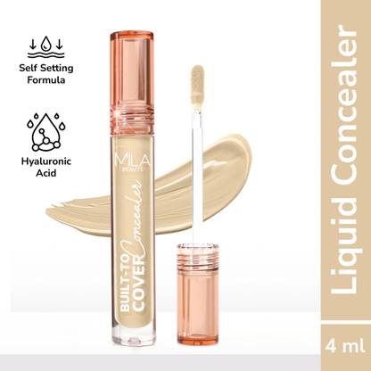 MILA BEAUTÉ Built To Cover Matte Liquid Concealer Waterproof Full Coverage Concealer