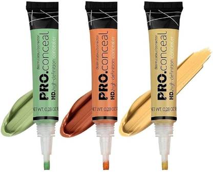 Neycare orange green brown new concealer perfect best shade pack of 3 Concealer