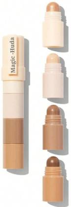 Divyaan Beauty 4-in-1 Makeup Contour Concealer Stick: Combines Highlight Shimmer 1Pcs Concealer
