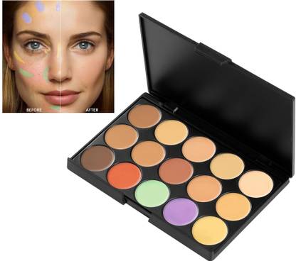 MYEONG 15 Colors Pro Contouring Full Coverage Waterproof Face Concealer Palette Concealer