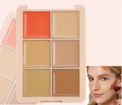 Maryville 6 color concealer palette long lastin waterproof matte finish pack of 1 Concealer
