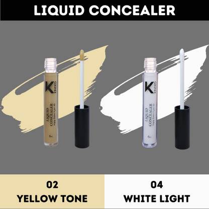 KINDED Creamy Matte Color Corrector HD Pro Master Series Combo of Face Makeup Liquid Concealer