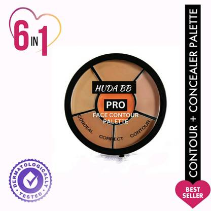 HUDA. BB Contour Color Corrector Concealer Palette with Waterproof & Long Lasting Formula Concealer