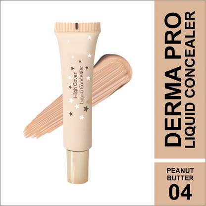 Teen Teen Derma Pro Liquid Concealer, Cover Blemishesm, Hide Pigmentation,Puffiness &Scars Concealer