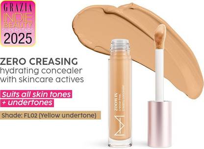 HOUSE OF MAKEUP Zoom In Crease-Free, Creamy, Long Wear, Waterproof, Sweat-proof, Full Coverage Concealer