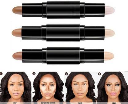 Amaryllis Daily Use to Makeup 2 IN 1 Concealer Pack Of 3 Concealer
