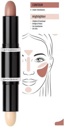 nn Long Lasting | Matte Finish 2 in 1 Contour & Highlighter Stick For Face Makuep Concealer
