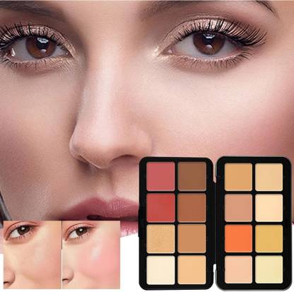 LOVE HUDA Professional 12 Shade Foundation Concealer Palette (Dermacolor), Concealer
