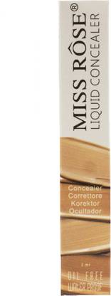 MISS ROSE Liquid Concealer for Multipurpose Use Brighten Correct and Long-Lasting Concealer
