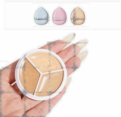 Morbee 3-in-1 Full Coverage Concealer with 3 Finger Puffs | Waterproof | C_3IN1_2_21 Concealer