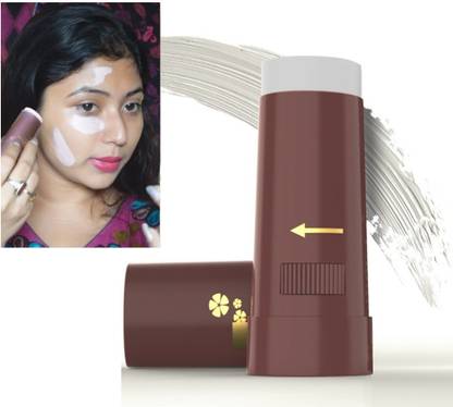 manasona New Instant Waterproof Makeup Pan Stick shimmering White Concealer Touch & Glow Concealer