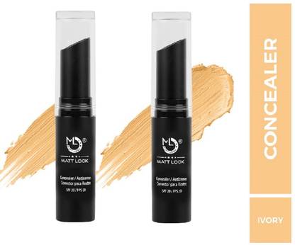 MATTLOOK Concealer & Anticernes Corrector SPF-20/FPS-20, Ivory, Pack of 2 (7.2gm) Concealer