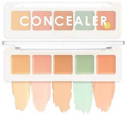 LOVE HUDA Professional 5 Color Foundation Camouflage Cream Contour Concealer Palette Concealer