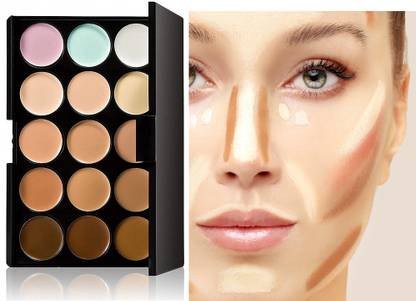 ADJD 5 In 1 Concealer Contour Palette,Conceals Blemishes Concealer