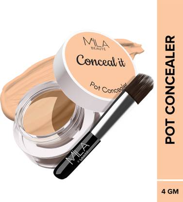 MILA BEAUTÉ Conceal It Pot Concealer With SPF 15 & Vitamin-E Light Weight Full Coverage Concealer