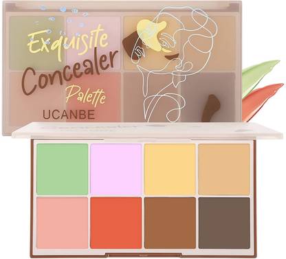 COSLUXE UCANBE Face Concealer Contour Cream Makeup Palette 24.8g - 8 Colors Exquisite Facial Concealer