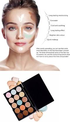 SEUNG Best Professional 15 Colors Contour Concealer Palette face contour cream Concealer