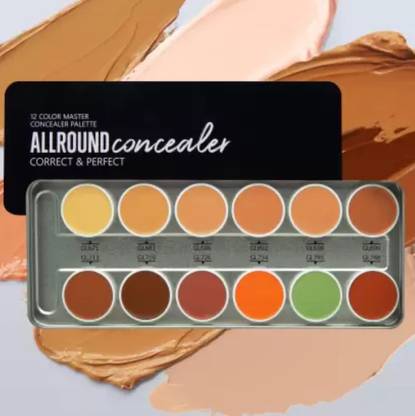 feelhigh 12 Color Professional make up base concealer palette  Concealer
