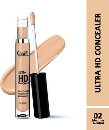Glam21 Ultra HD Liquid Concealer for HD Finish | Non-sticky & Long Lasting Matte Finish Concealer