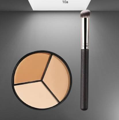 Morbee Concealer Contour Palette Brush,3 In 1 Color Correcting Highlight Concealer 10a Concealer