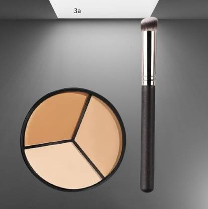 Morbee Concealer Contour Palette Brush,3 In 1 Color Correcting Highlight Concealer 3a Concealer