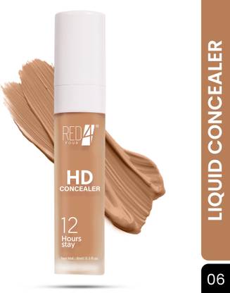 RED4 HD Liquid Concealer | Oil Free Matte + HD Finish | 12 Hours Stay Concealer