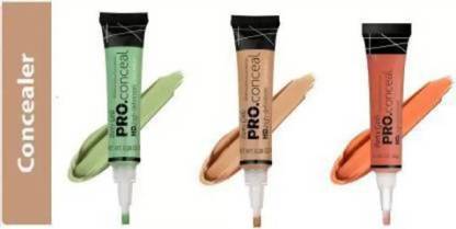 SHEFFO Concealer ( Beige + Green + Orange) Pack of 3  Concealer